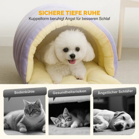 Jetzt Wärme & Geborgenheit sichern - Felltraum™ Haustierhöhlenbett