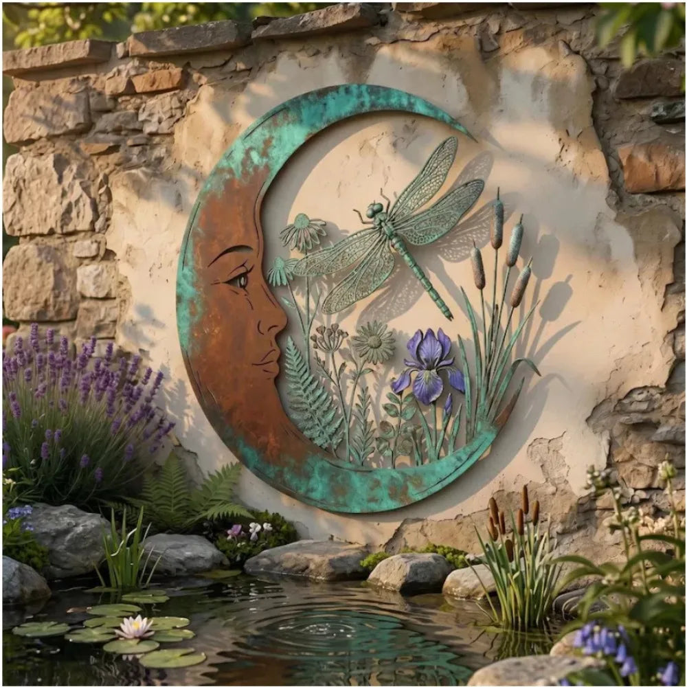 Wandkunst Mond-Design mit Naturmotiven | Selenara