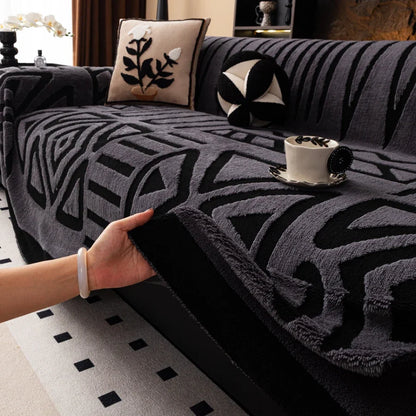 Sofa-Schutzdecke im Bohème-Design rutschfest | CozyGuard™