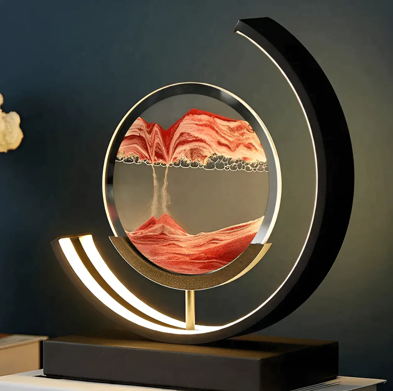 Dimmbare Sandlampe mit LED-Licht & Fernbedienung