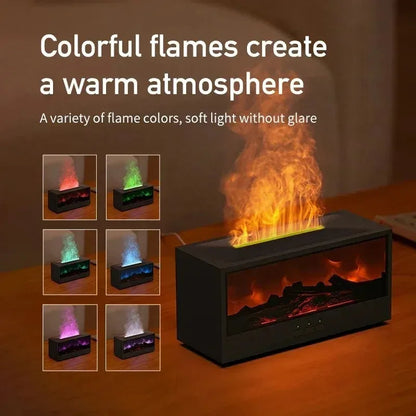 Fireplace Flame Mist Luftbefeuchter – Realistische Kaminflammen für Entspannung & Wohlbefinden