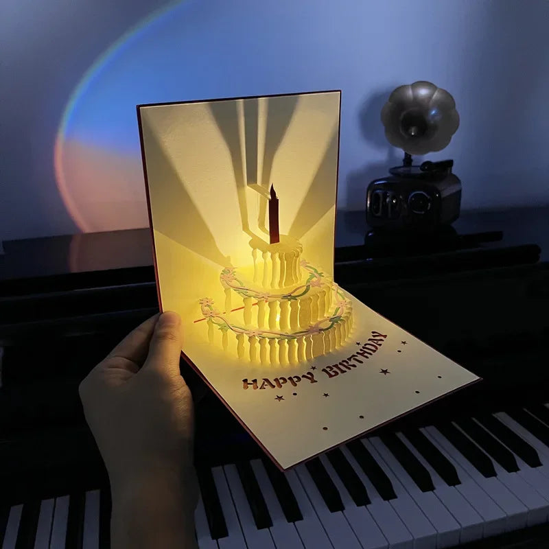3D Pop-up Grußkarte mit Licht und Musik – Ansicht 12