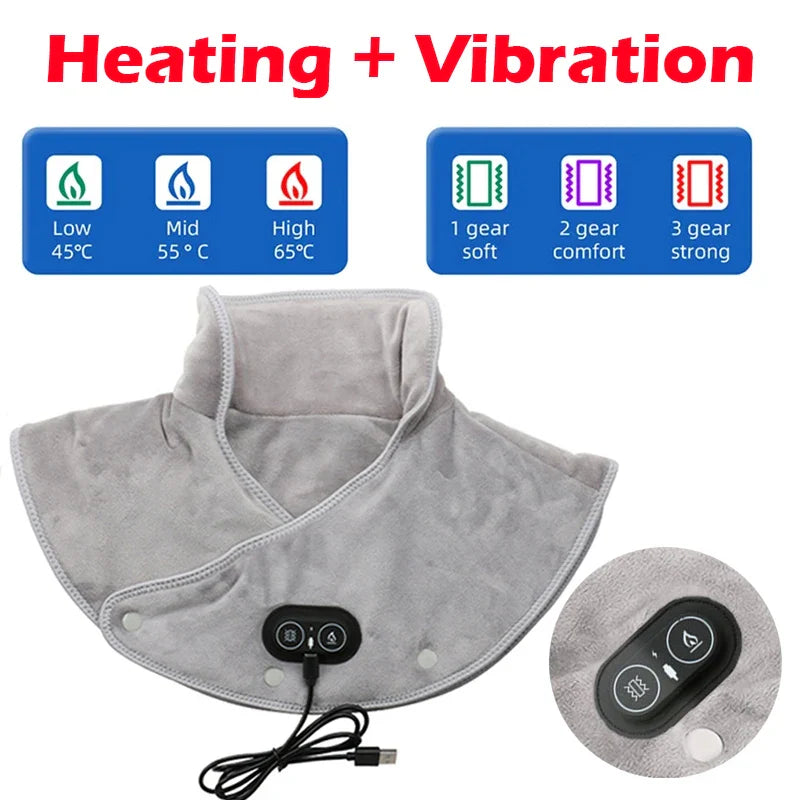 50% RABATT | ThermoRelax™ USB-Nacken- & Schulterschal – 3 Heizstufen + Timer