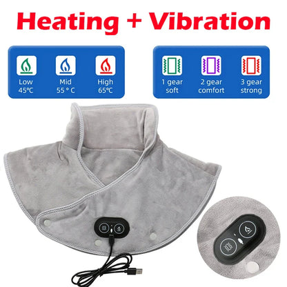 50% RABATT | ThermoRelax™ USB-Nacken- & Schulterschal – 3 Heizstufen + Timer