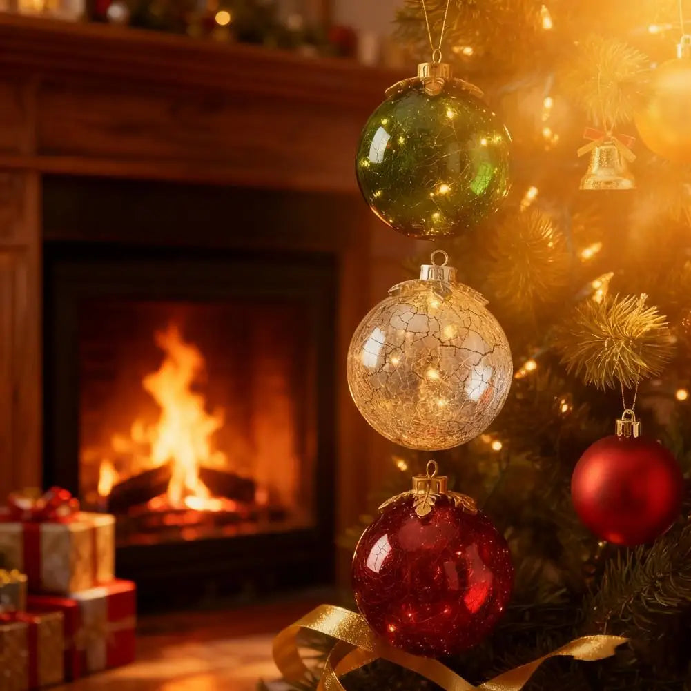 LED Weihnachtskugel als Tischdeko