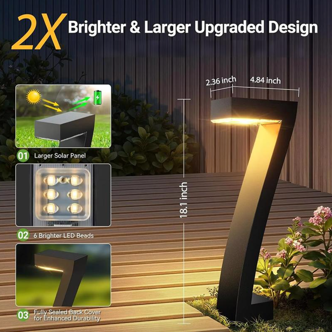 SolarPath 7™ | Stilvolle Wegbeleuchtung – 12h Licht, kein Strom | Heute 50% Rabatt