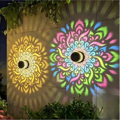 MandalaGlow™ – Solar-Wandleuchte