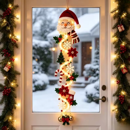 Beleuchtete Weihnachts-Hängedekoration für Tür und Wand