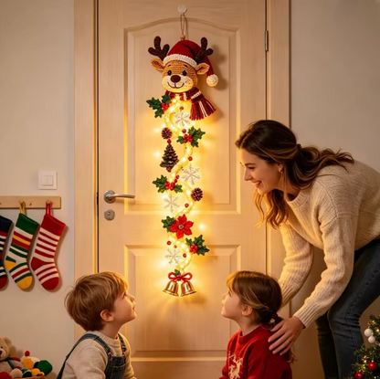 Beleuchtete Weihnachts-Hängedekoration für Tür und Wand