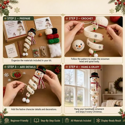 DIY Häkelset Weihnachtsanhänger – 4 Motive zur Wahl