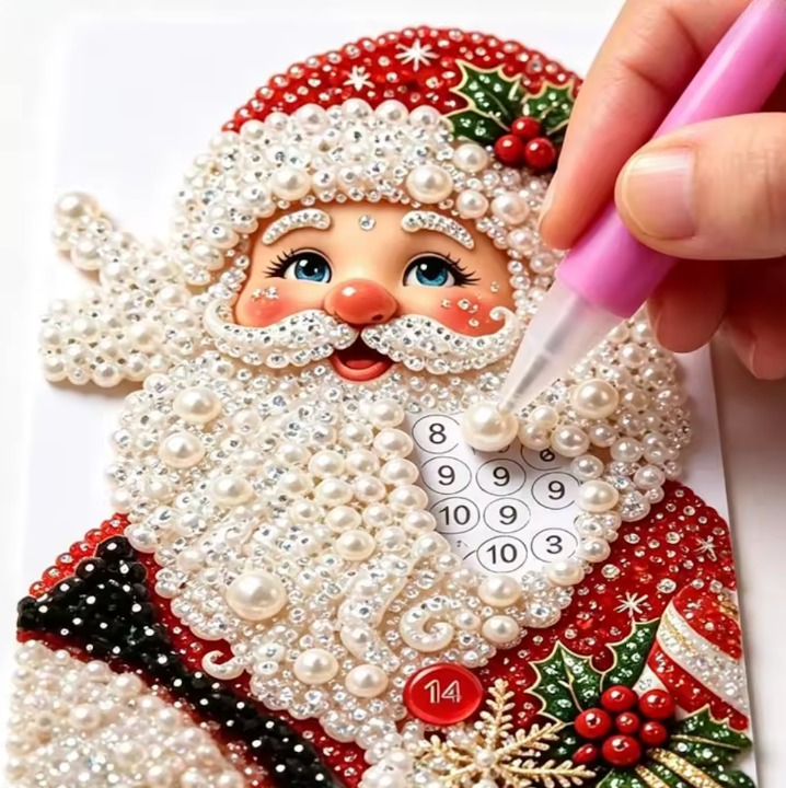 Diamond Painting Holz-Weihnachtshaus – Ansicht 6