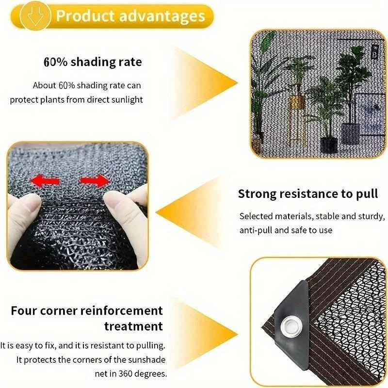 ShadeGuard™ Sonnenschutznetz – 70-80% Schatten für Gewächshaus & Garten
