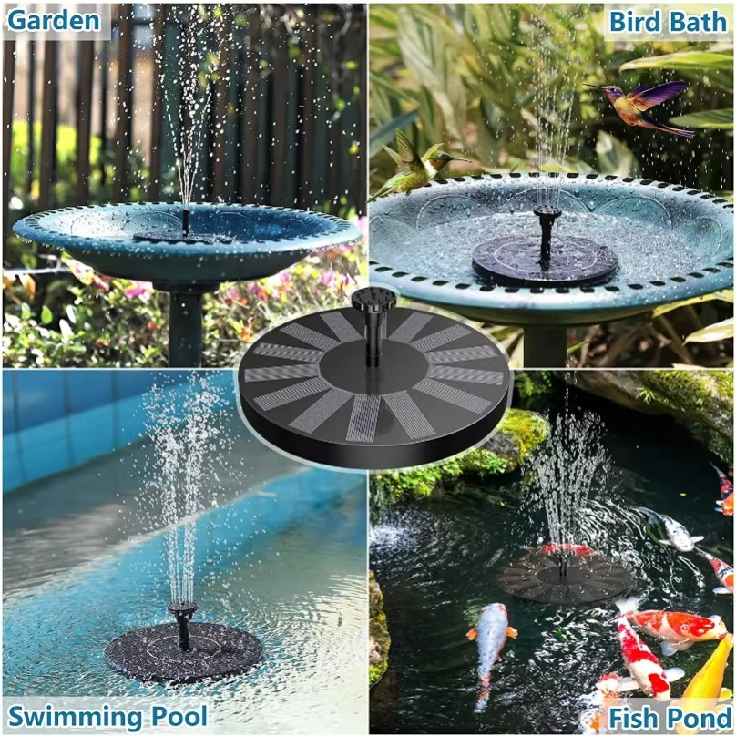 SolarFlow™ | Solar Springbrunnen – Schwimmend, ohne Strom & wasserdicht | 1+1 GRATIS