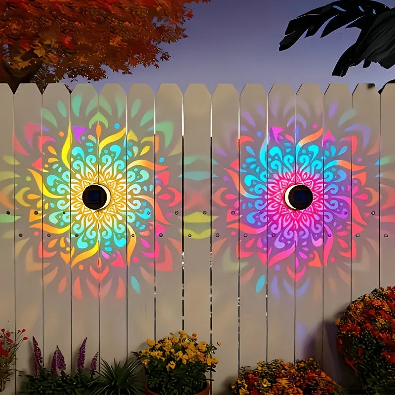 MandalaGlow™ – Solar-Wandleuchte