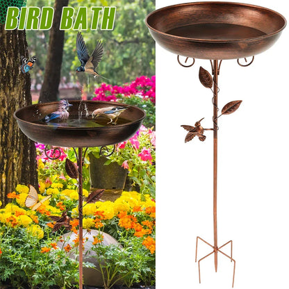 BirdHaven™ | Vogelbad | Mit Ständer | Robuste Metallschale