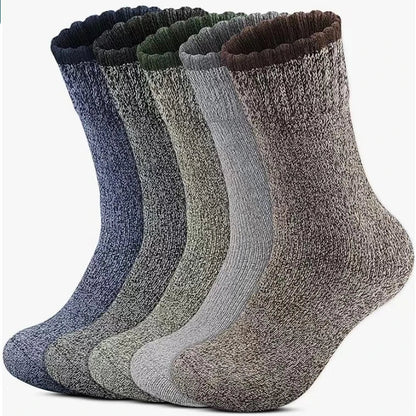 Merino-Wollsocken warm & gepolstert 5er-Set | WarmStride™