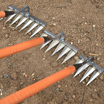SoilMaster™ | Gartenhacke aus Kohlenstoffstahl – Scharfe Zinken für Jäten und Bodenlockerung