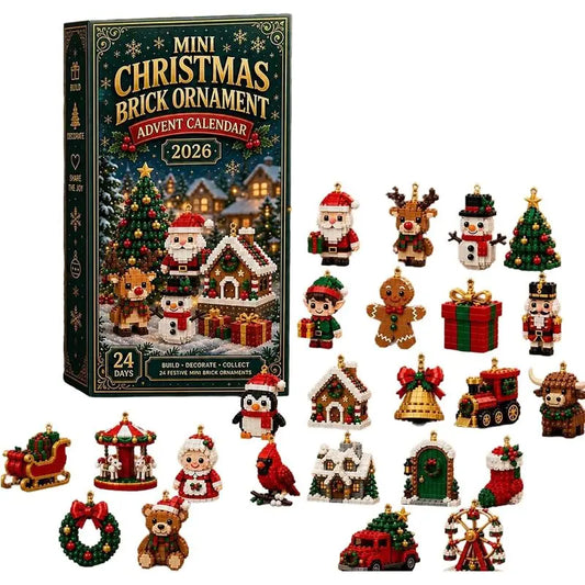 Adventskalender-Box mit 24 Mini-Baustein-Modellen