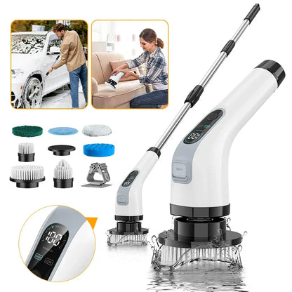 SpinClean – Kabellose elektrische Reinigungsbürste mit 7 Aufsätzen