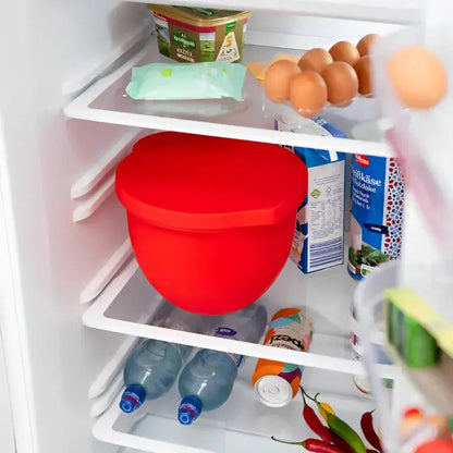 Jetzt sauber & entspannt backen – Silikon-Schüssel-Einsatz mit Deckel