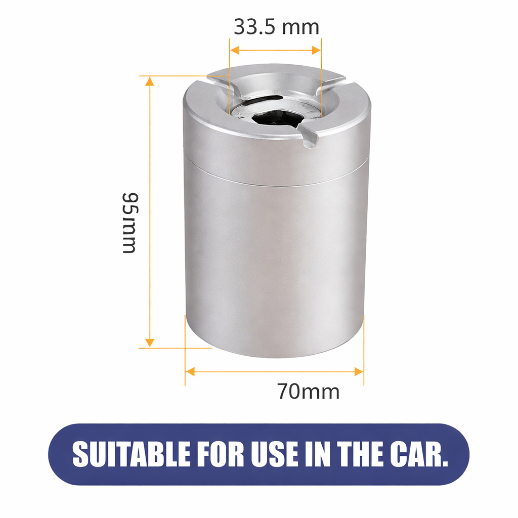 AshGuard Pro™ | Kein Aschengestank mehr im Auto – 360° Drehverschluss hält alles drin | Nur Heute 50% Rabatt