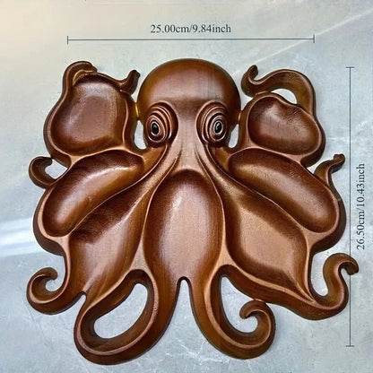 Servierbrett Krake Maße