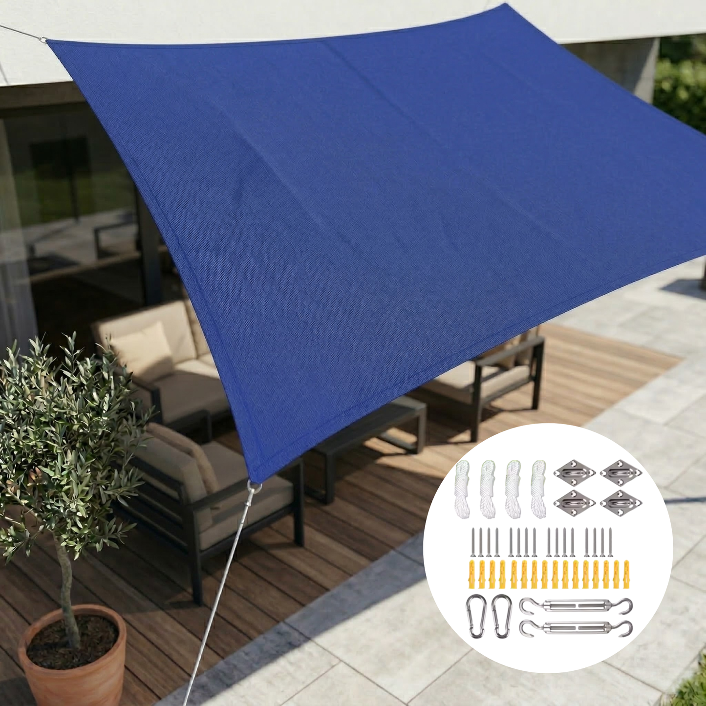 SkyCover™ | Sonnensegel – Wasserdicht, UV-Schutz & flexibel montierbar