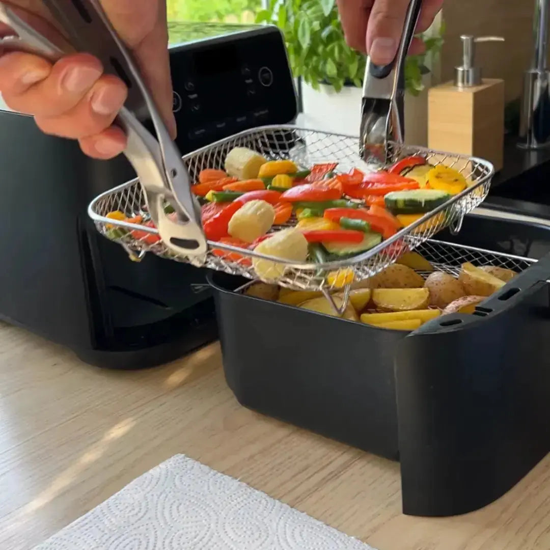 Airfryer-Etagenkörbe mit Zange
