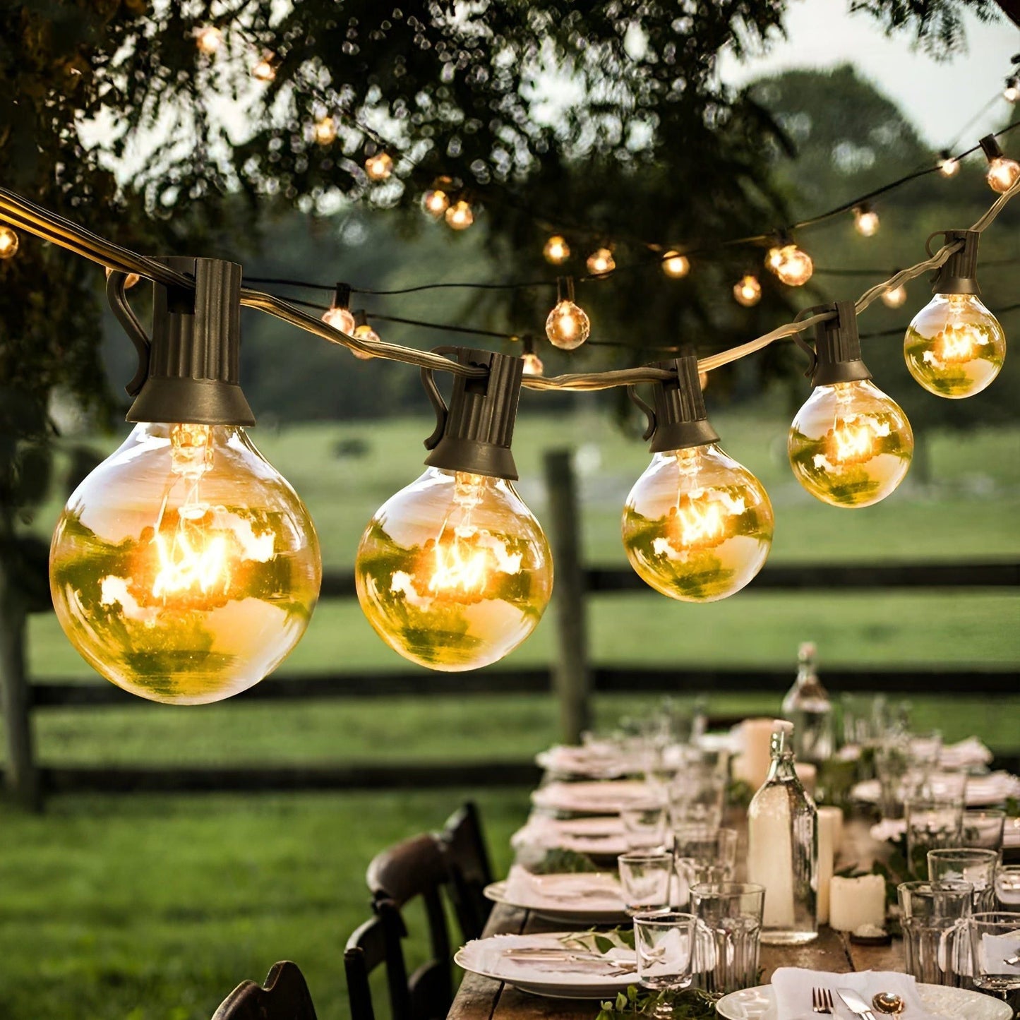 FairyFlicker Lichterketten | Luxuriöse Terrassenbeleuchtung mit wasserdichtem Schutz | 50% RABATT