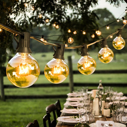 FairyFlicker Lichterketten | Luxuriöse Terrassenbeleuchtung mit wasserdichtem Schutz | 50% RABATT