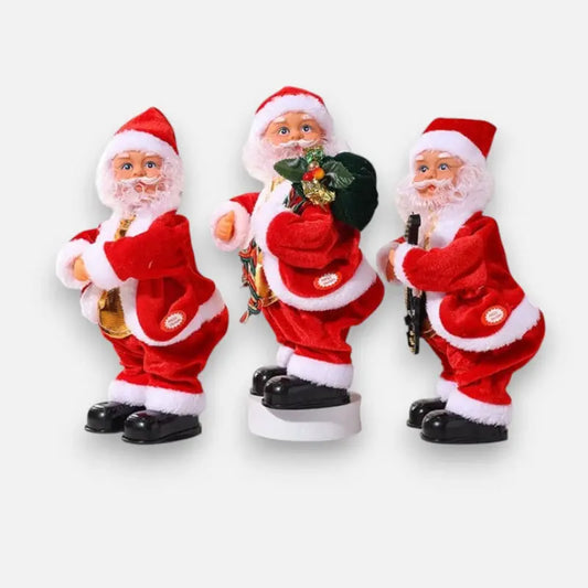 Tanzender Weihnachtsmann in drei Varianten