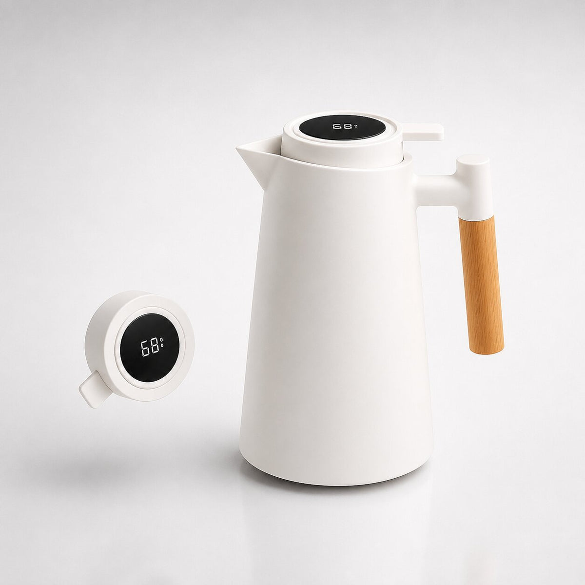 ThermaVue Thermoskanne 1 Liter mit Temperaturanzeige