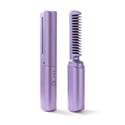 HeatComb™ | Kabellose 2-in-1 Glätt- & Lockenbürste