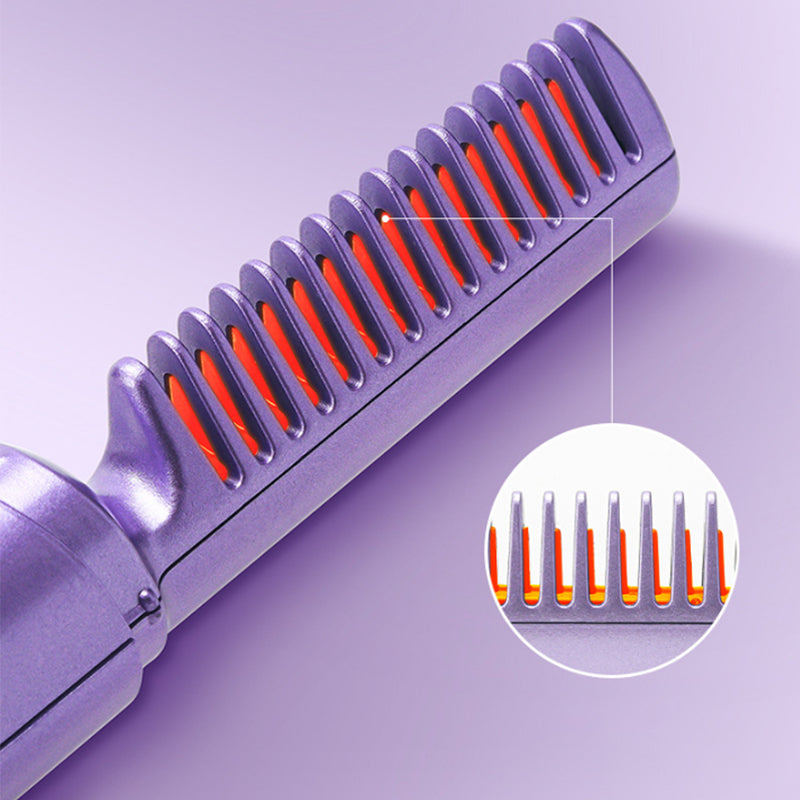 HeatComb™ | Kabellose 2-in-1 Glätt- & Lockenbürste