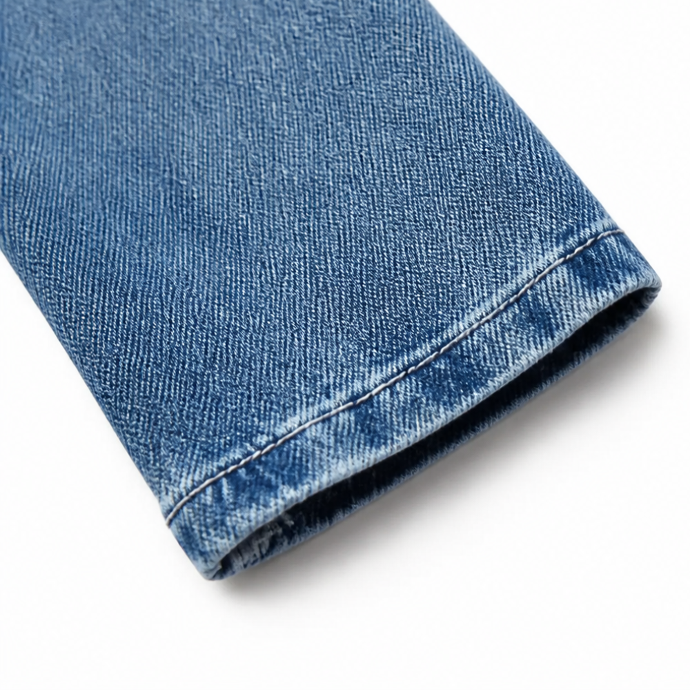 Maelyn™ – Feminine Jeansjacke mit Rüschen – Fällt weich, statt kastig zu sitzen