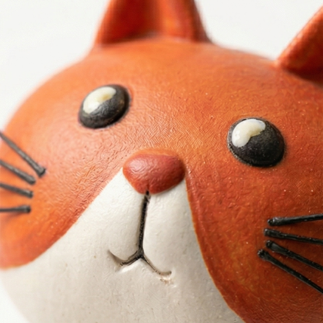 Handgefertigte Keramik-Katzenvase | Felina