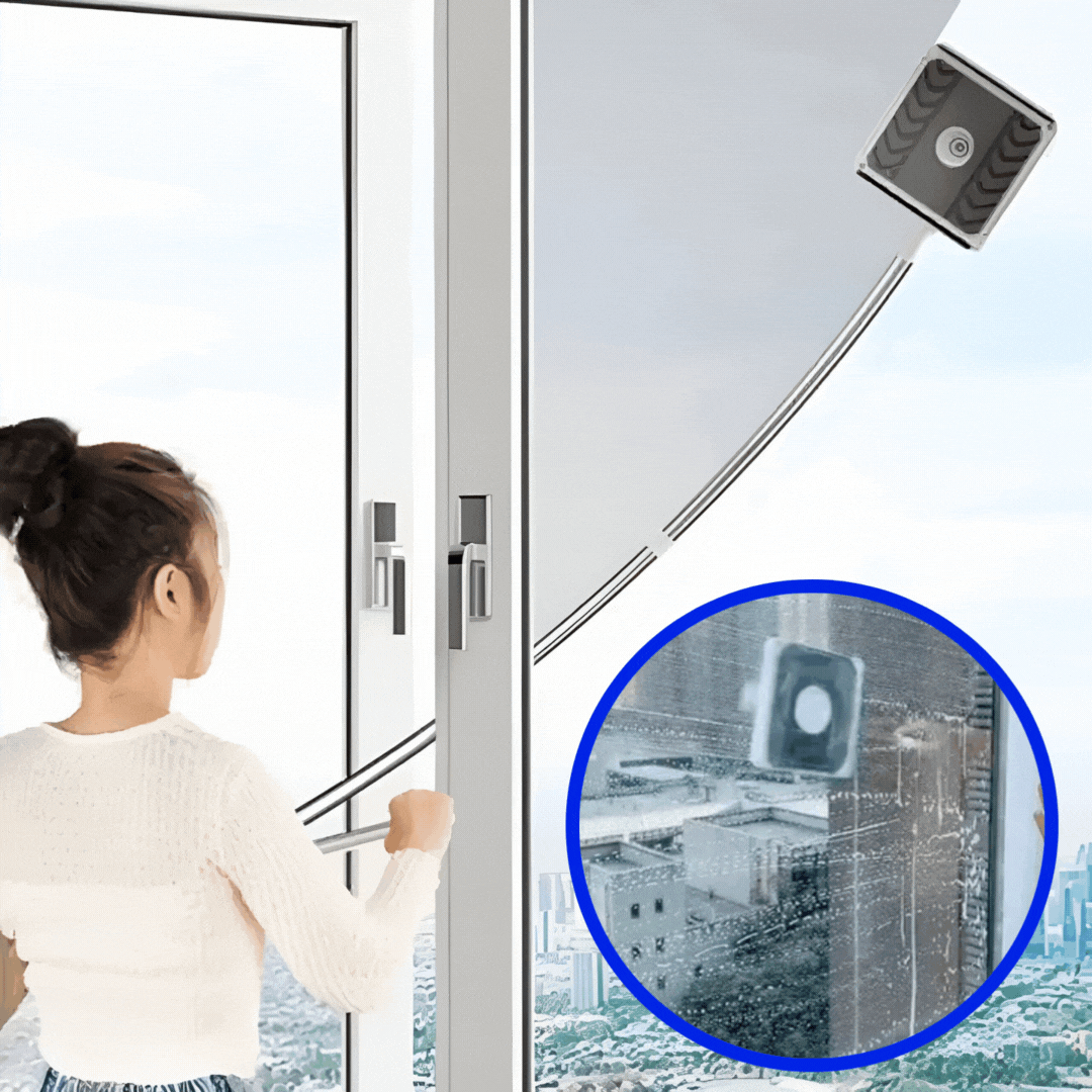 GlassBoom™ – Fensterputzen ohne Bücken, Klettern oder Streifen