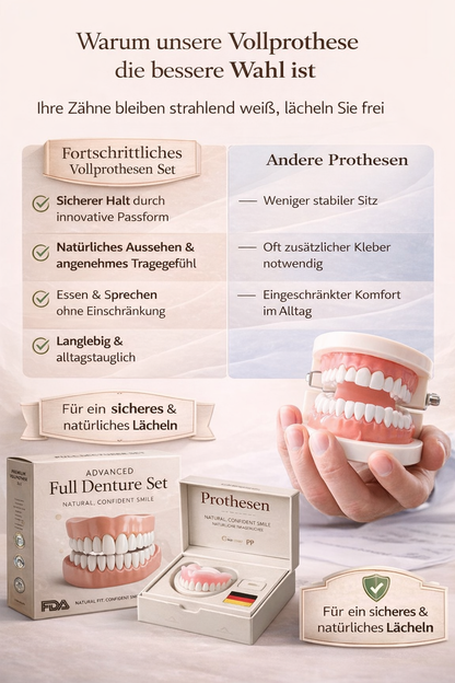 Zahnprothese™ – Natürliches Lächeln, bequeme Passform & wiederverwendbar