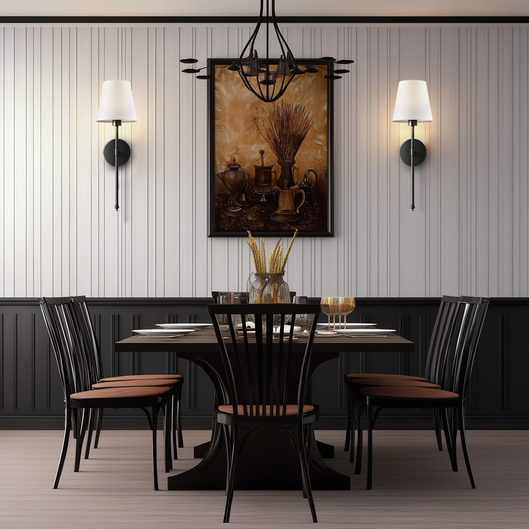 Wandleuchten 2er-Set im Esszimmer