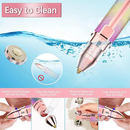 2-in-1 Augenbrauen- & Gesichtshaarrasierer USB | Sovora