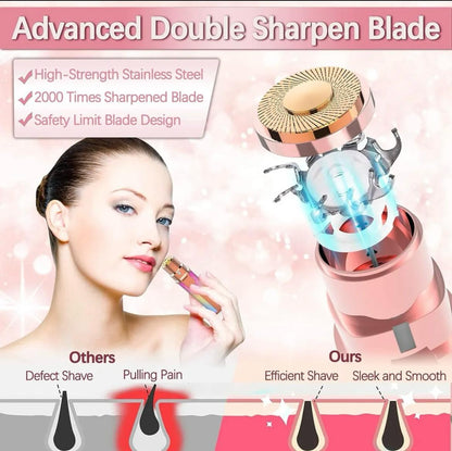 2-in-1 Augenbrauen- & Gesichtshaarrasierer USB | Sovora