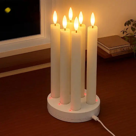 LED-Wachskerzen 6er-Set