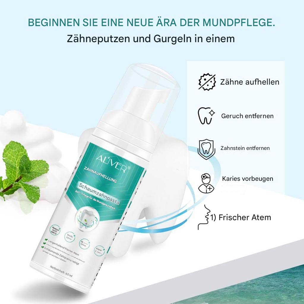 1+1 GRATIS | Aliver™ – Sanfte Aufhellung, entfernt Flecken & sorgt für frischen Atem täglich