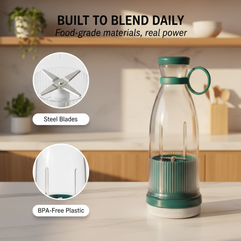 Zestix Tragbarer Mixer | 18.000 U/min, Selbstreinigender Mixer-Becher