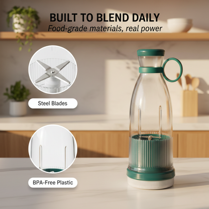 Zestix Tragbarer Mixer | 18.000 U/min, Selbstreinigender Mixer-Becher