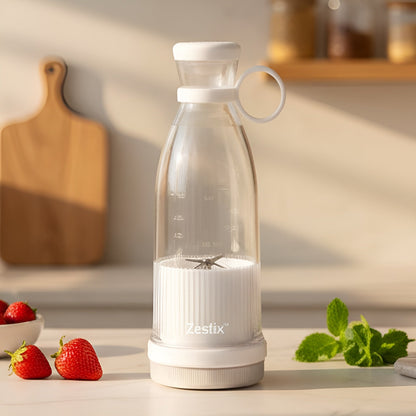 Zestix Tragbarer Mixer | 18.000 U/min, Selbstreinigender Mixer-Becher