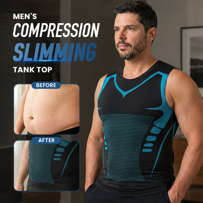 1+1 in kaching - Kompressions-Tanktop für Männer schlankmachend | CoreSlim
