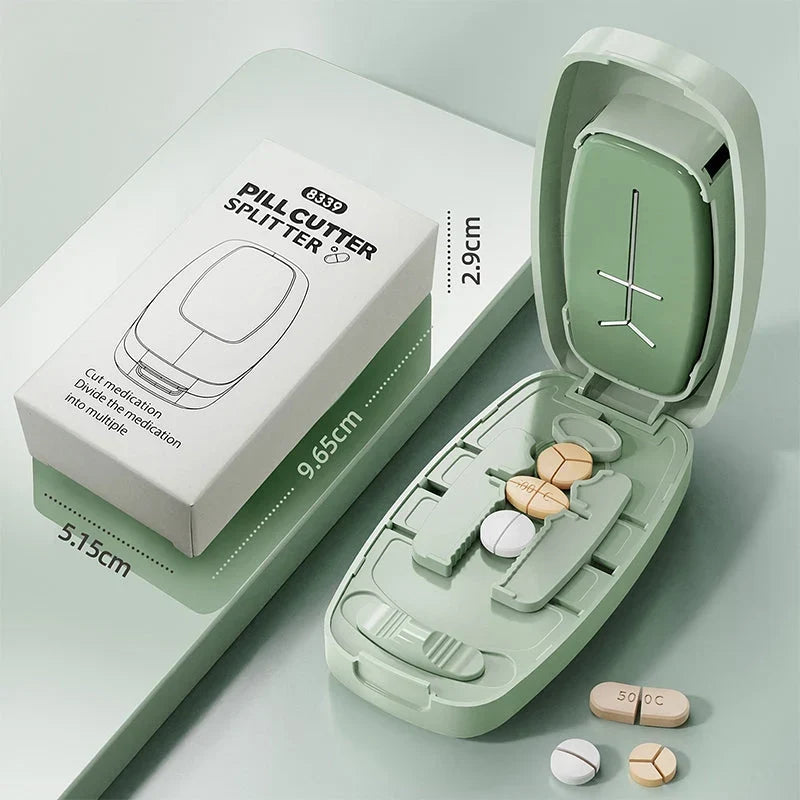 PillMate™ | Kompakter Tablettenteiler mit Klingenführung