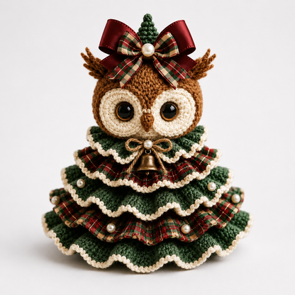 DIY Häkelset Hochlandrind Weihnachtsanhänger