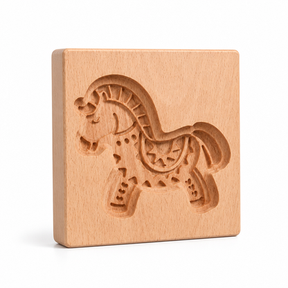 Holz-Keksform Pferd